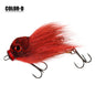 Rosewood Mouse Swimbait Lure Bucktail Rig for Muskie Pike Fishing Tackle