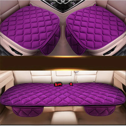 Car Seat Cover Front/Rear Velvet/fur Seat Cushion Protector Pad Black/Red/Beige/Grey/Coffee/Brown For Renault Kadjar F3 X45-EXPROTAS