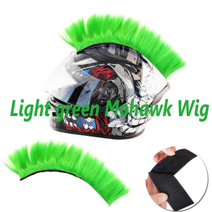 Creative Personality Motorcycle Electric Helmet Decoration Mohawk Wig Hair Motorbike Helmet Accessories Stickers Cosplay Styling-EXPROTAS