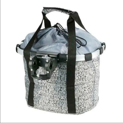 2-in-1 Bike Front Basket Pet Carrier Handlebar Bag Foldable 5KG Load MTB