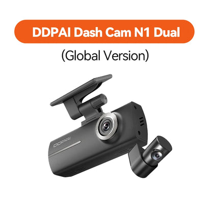 DDPAI N1 Dual Dash Cam 1296P Front & Rear NightVIS App Control