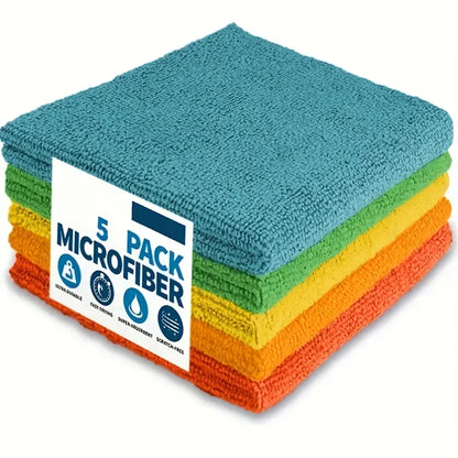 10/5/3pcs Microfiber Cleaning Cloths Kitchen Bathroom Dishwashing Towels
