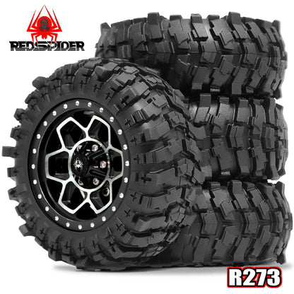1.9 Beadlock Wheels & 88mm Tires for 1/12 RC Crawler MJX H12Y MN128 LC79