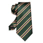 Mens Striped Neck Tie Red Formal Ties for Wedding Party Occasions