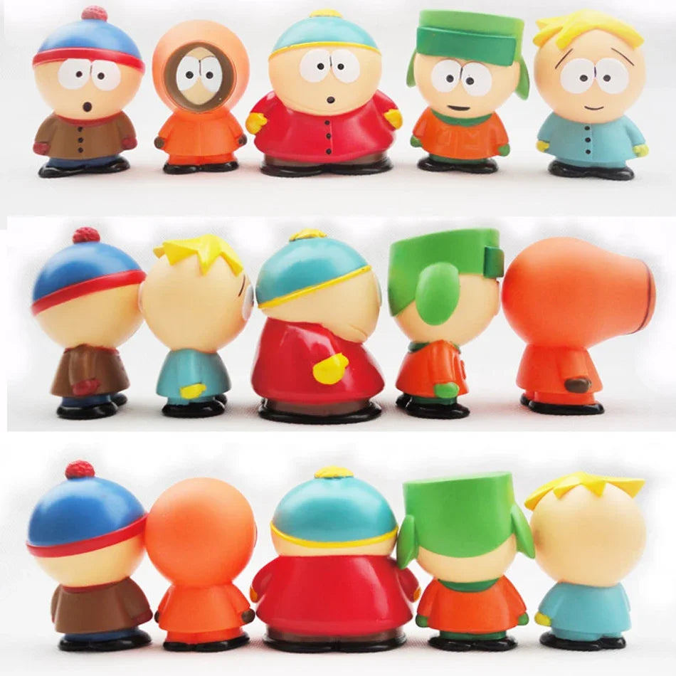 5PCS Southern Park Action Figures Toy Stan Eric Creative Dolls for Kids