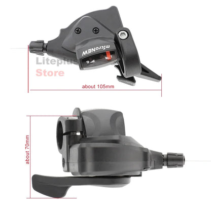MicroNEW MTB Shifter Lever 3x7 3x8 3x9 3x10 3x11 Speed Front Rear Trigger Shift