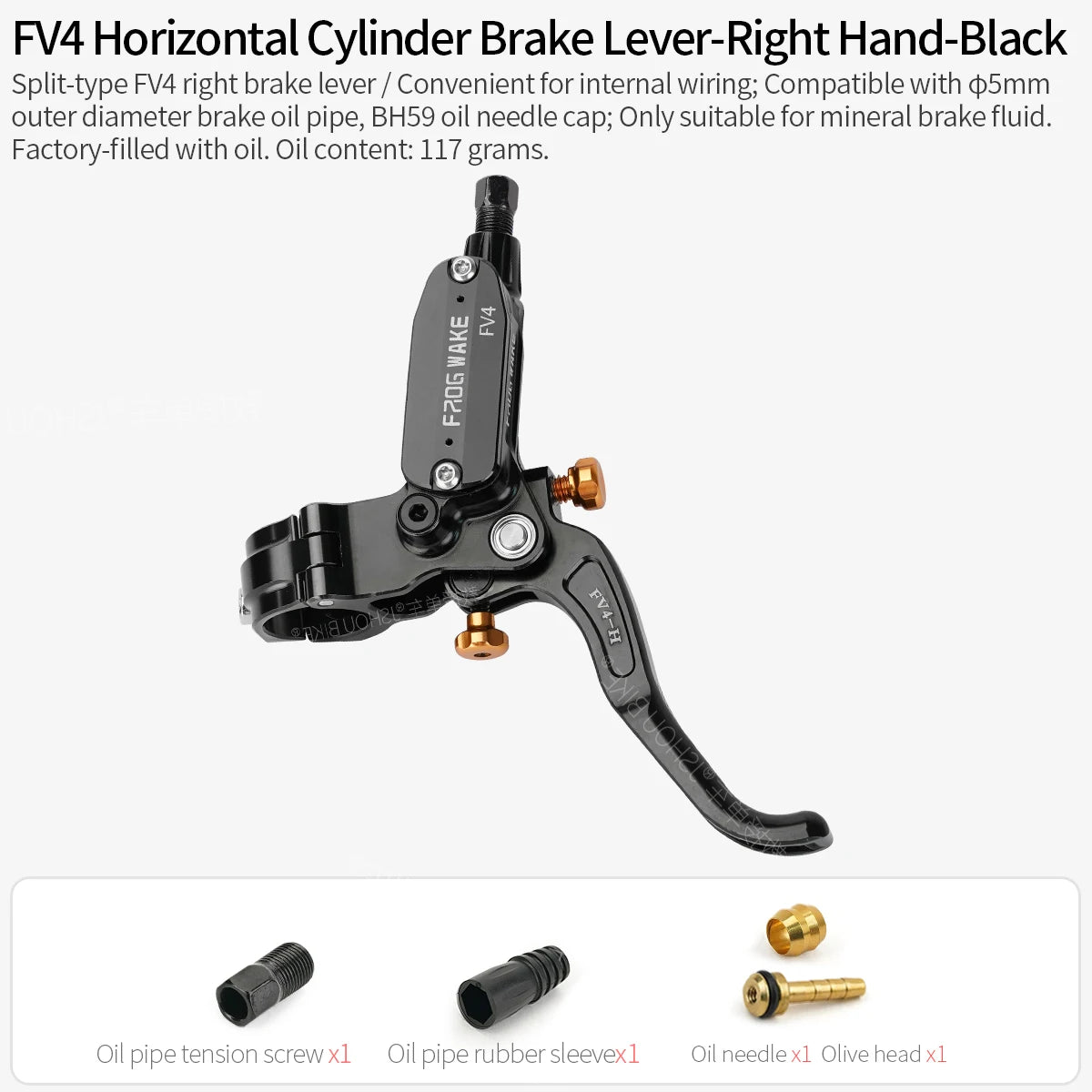 Hydraulic Brake Lever FROG WAKE FV4-IN Reach Adjust MTB DH Sur-Ron Alloy
