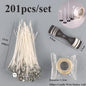 Candle Wicks Pre Waxed with Sustainers Long Tabbed for Craft Making 100pcs