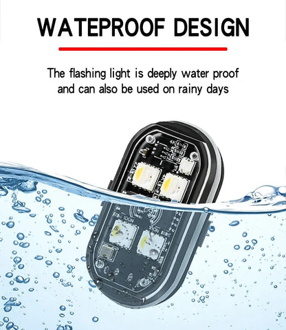 Wireless LED Strobe Lights for Motorcycle with USB Charging