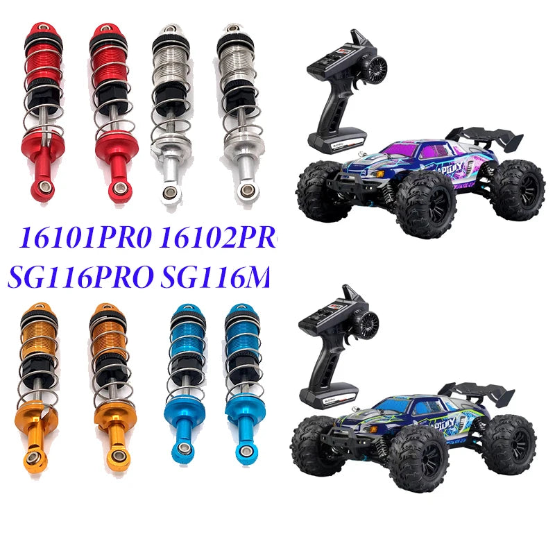 Pro RC Car Hydraulic Spring Shock Absorbers 16101 16102 Metal Upgrade Parts