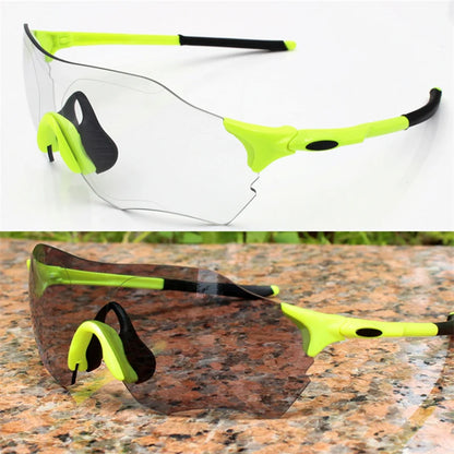 Photochromic Cycling Sunglasses TR90 Auto Lens MTB Road Bike Sports Eyewear