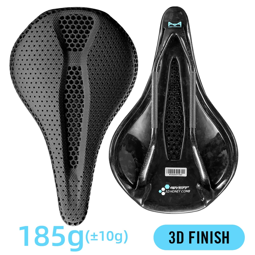 RYET 3D Carbon Saddle | 145/155mm MTB Triathlon Seat Lightweight 130g Oval