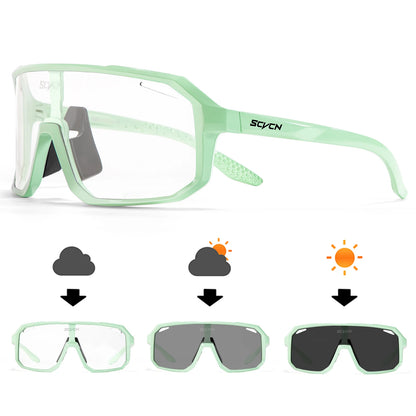 Bicycle Riding Sunglasses Photochromic Cycling Glasses Men Women MTB Road