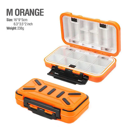 Waterproof Fishing Tackle Box Hook Lure Bait Storage Organizer Case