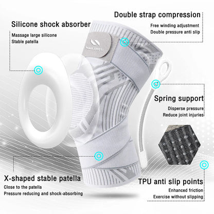 1PC Knee Strap Adjustable Compression Support Brace for Sports Gym
