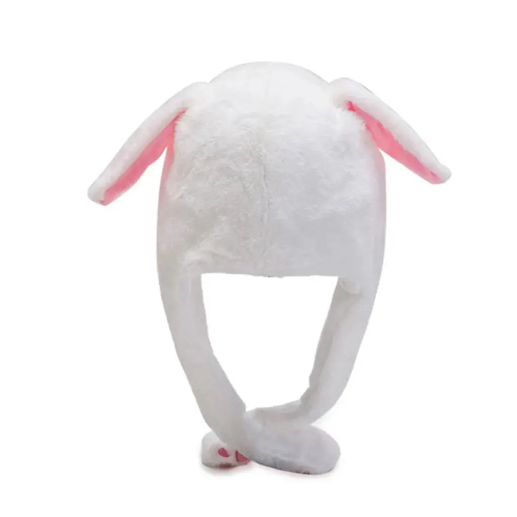 Girls Boy Wrap Plush Rabbit Ear Hat for Kids Cartoon Animal Cap