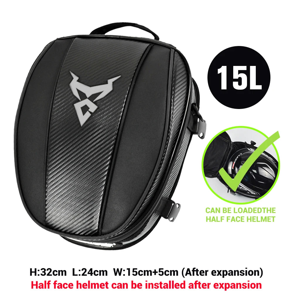Motorcycle Magnetic Tank Bag Carbon Look Oxford Cloth Storage Bag
