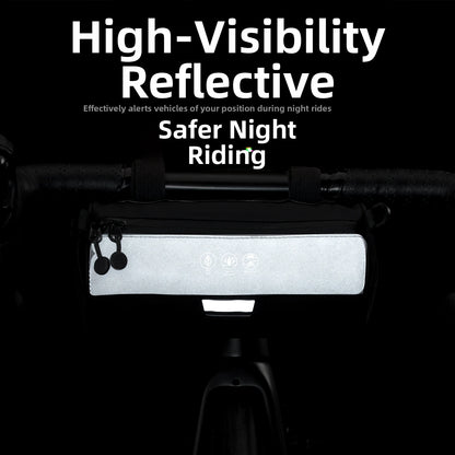 Offbondage Front Bag Reflective Bike Frame Cycling Pannier Waterproof 2.7L