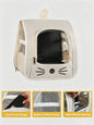 Breathable Travel Bag Carrier Backpack for Cats & Small Dogs Transparent