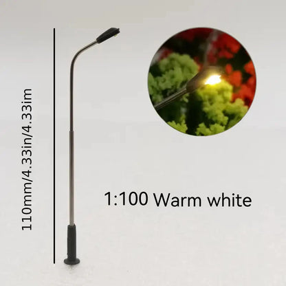 5PCS Miniature Street Lamp LED Model 3V Road Light for Diorama Layout