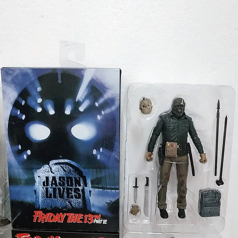 NECA Friday The 13th Figure Toys Freddy Jason Voorhees Blood Action Figure Jason Collectible Model Christmas Halloween Gifts-EXPROTAS