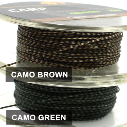 20m Carp Soft Hooklink Braid Line 15/25/35lb Uncoated Hair Rig Tackle