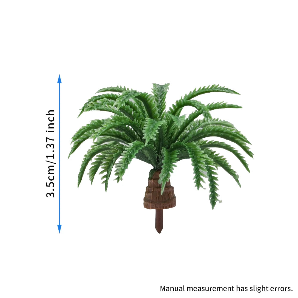 5Pcs Coconut Palm Tree Mini Garden Decor 2-5CM Fairy Layout