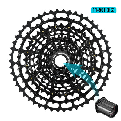 SPEDAO MTB Cassette 10–50T | 12-Speed XD Compatible Sprocket Steel Flywheel
