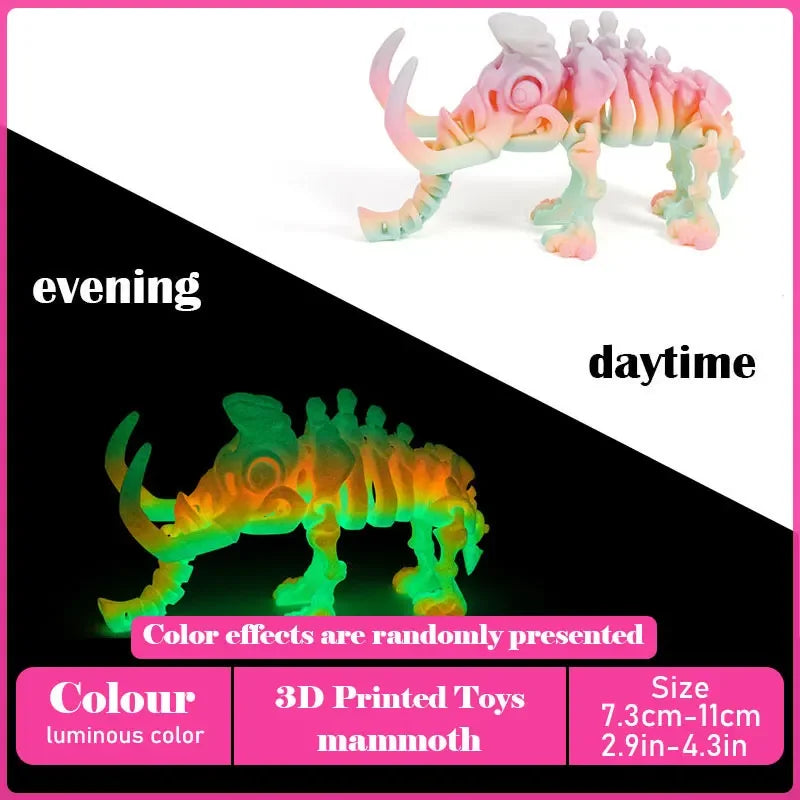 3D Printed Tyrannosaurus Rex Dinosaur Model Jointed Movable Realistic Decor