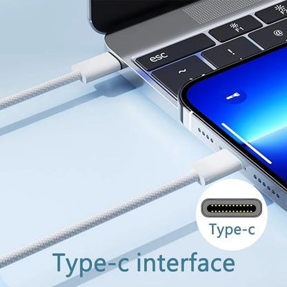 60W Fast Charger Cable USB-C Type C Quick Charging 1pcs-5pcs for iPhone
