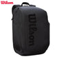 Wilson Roger Federer Tennis Bag Black Pro Staff V13 Super Tour Team Tennis Backpack For 2 Racquets With Isolation Compartmen-EXPROTAS