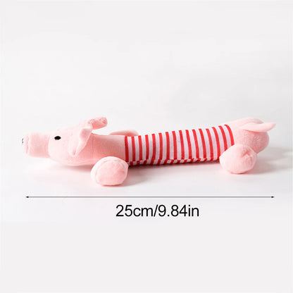 No Stuffing Dog Toy Plush Squeaky Animal Chew Toy for Pets Crinkle