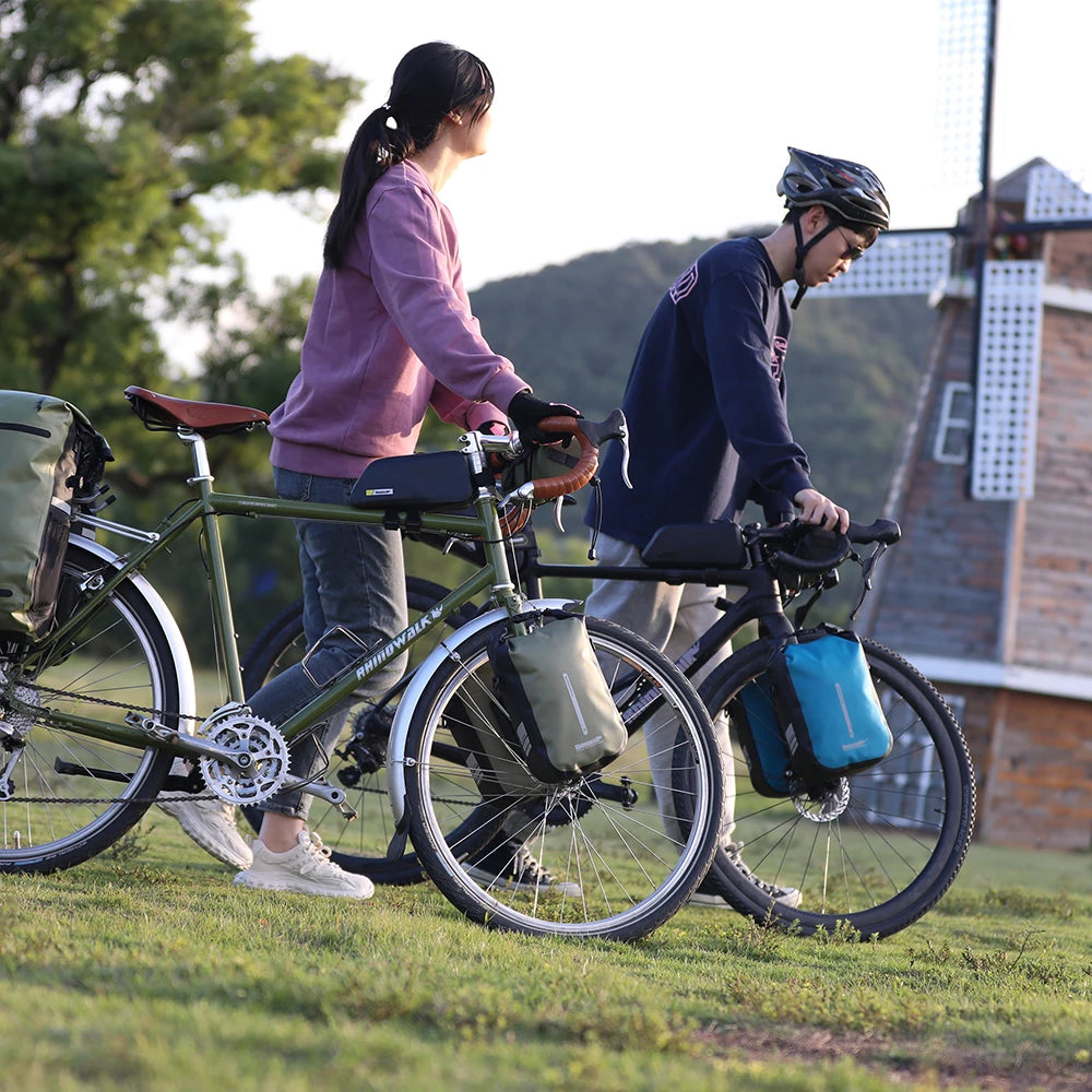 Rhinowalk Waterproof Bike Front Fork Bag Quick Release 4-6L Shoulder Storage Bag