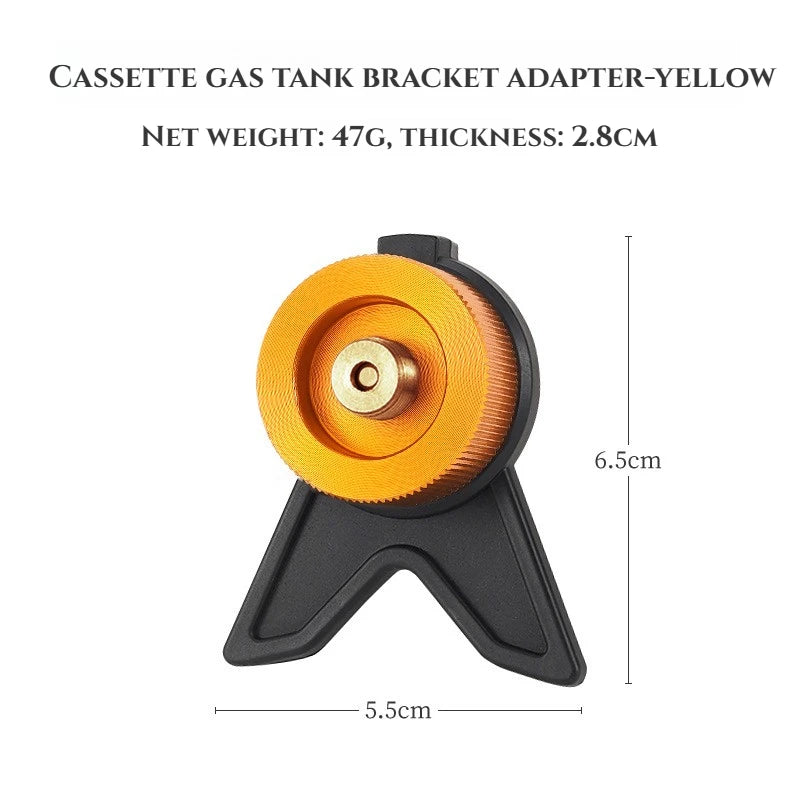 Camping Stove Adapter Butane Gas Connector Tank Valve Converter for Canisters