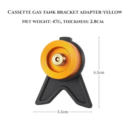 Camping Stove Adapter Butane Gas Connector Tank Valve Converter for Canisters