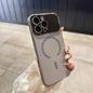 Large Window MagSafe Case for iPhone 12-17 Air Pro Max Camera Glass Cover