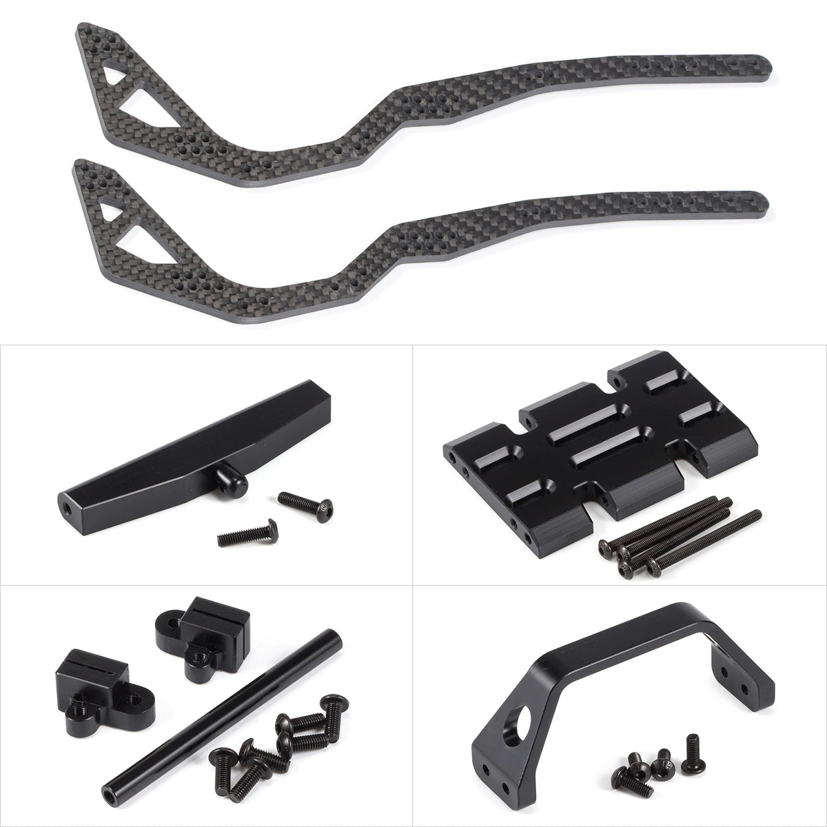 Portal ESC Battery Axle Mount Plate for Capra Carbon Fiber Chassis