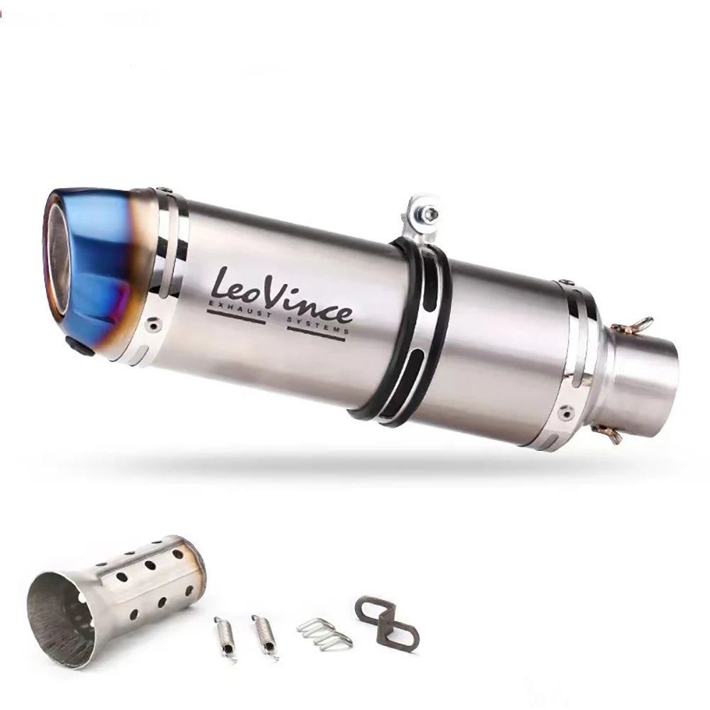 51mm Motorcycle Exhaust Muffler Pipe LeoVince Escape Moto With DB Killer for Z1000 Z900 GSR600 FZ6N R1 R6 R3-EXPROTAS