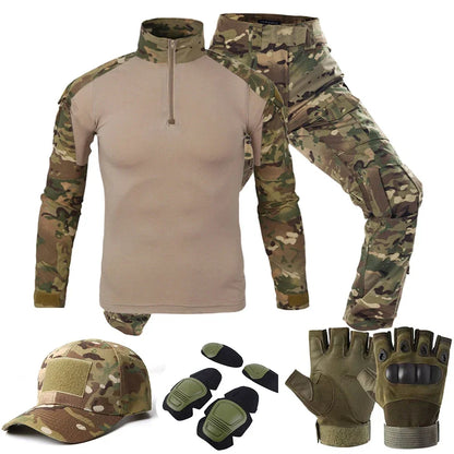 Tactical Uniform Suit Airsoft Hunting Camouflage Pants Shirts Military Clothing