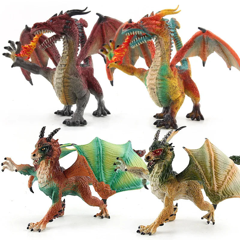 Realistic Western Mythology Dragon Action Figure for Kids Gift Toy