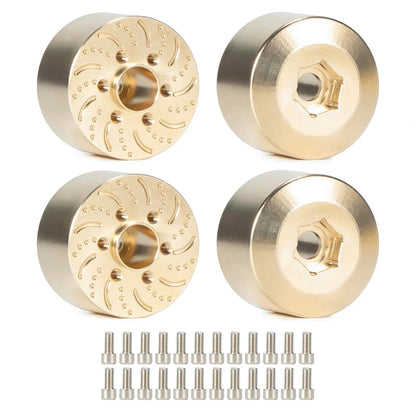 Brass 12mm Hex Wheel Weights Brake Disc Adapters for 1.9 2.2 RC Crawler