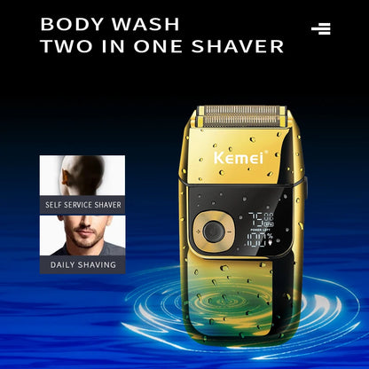 Electric Shaver Men Cordless Rechargeable Razor Beard Trimmer Machine