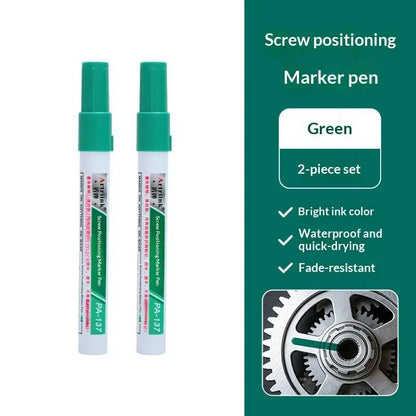 Screw Marker Pen Waterproof Quick Dry Permanent for Car Motorcycle Repair