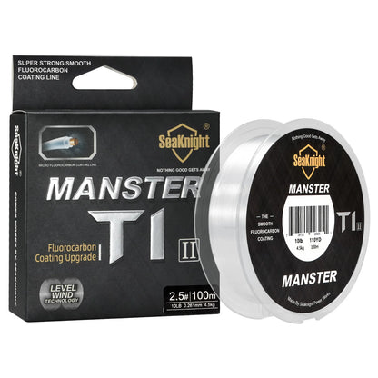 Fishing Line 100M Fluorocarbon Coating SeaKnight Manster 3-100LB