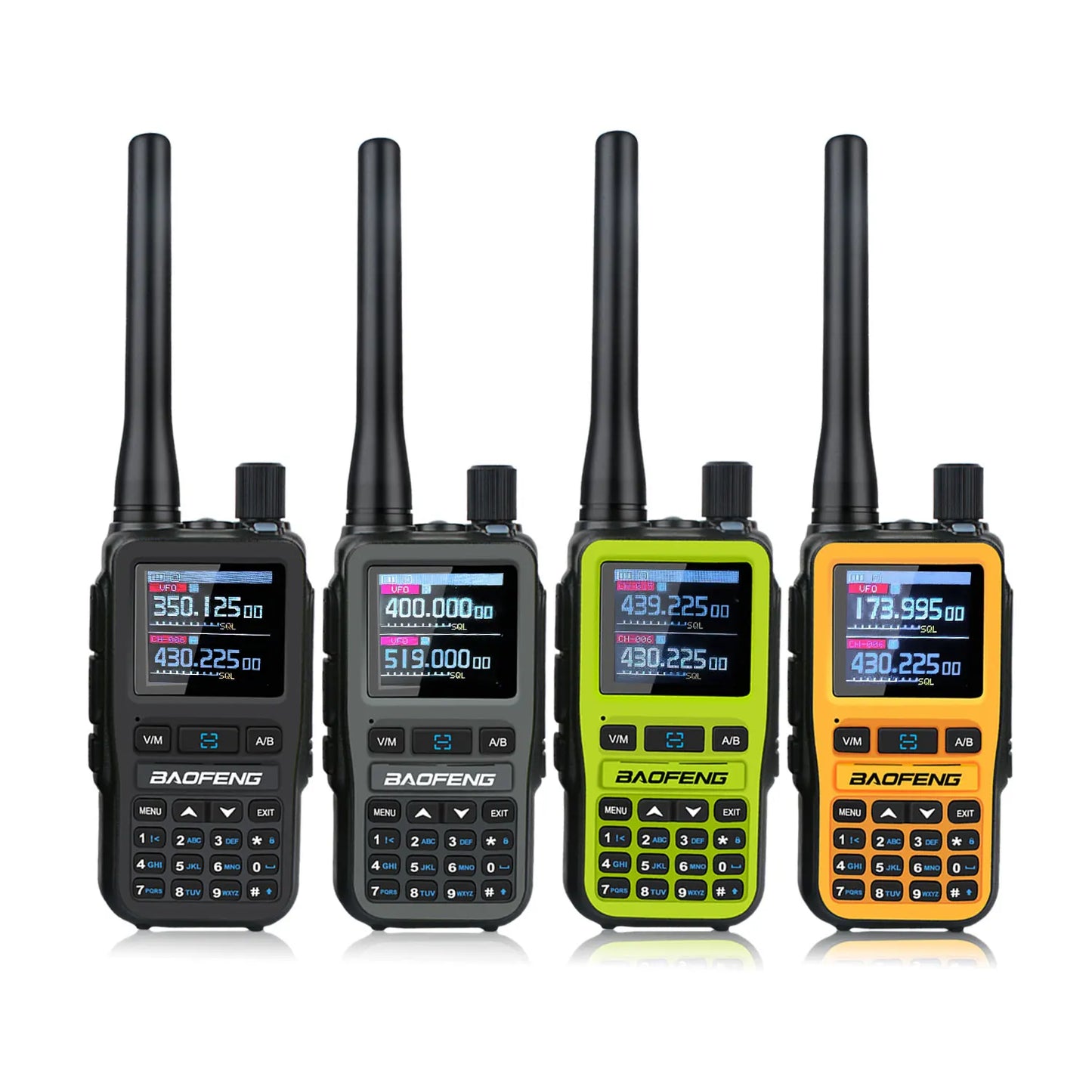2PCS Baofeng Dual Band Mini Walkie Talkie 5W Radio Air Band Compact