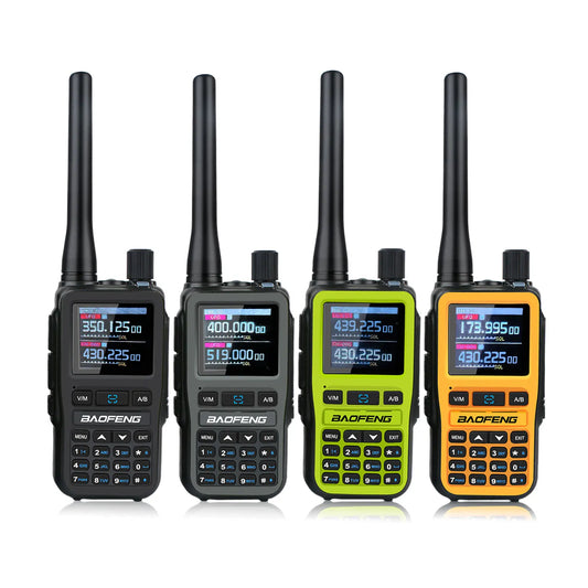 2PCS Baofeng Dual Band Mini Walkie Talkie 5W Radio Air Band Compact