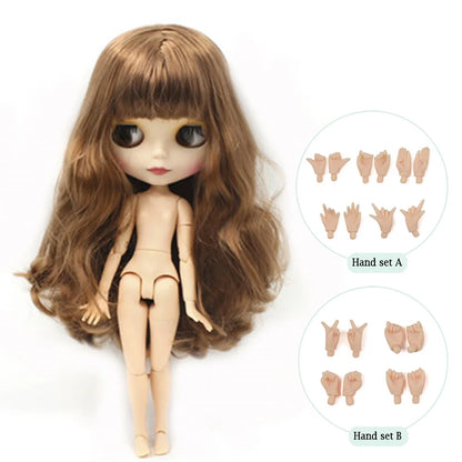 ICY DBS Blythe Factory Doll 1/6 BJD OB24 Ball Joint Body DIY Dress Up