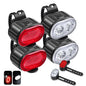 Rechargeable Bike Light Front Rear USB LED Torch Bicycle Lamp Waterproof