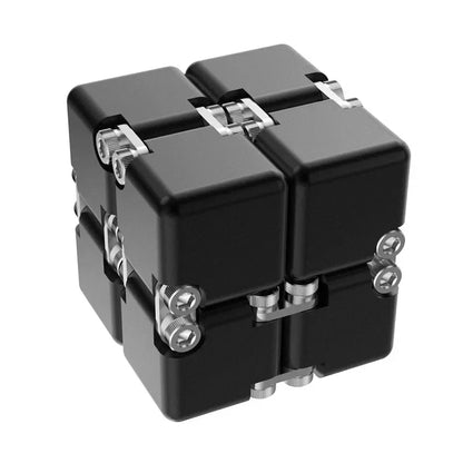Metal Infinity Magic Cube Fidget Toy Decompression Puzzle for Adults Kids