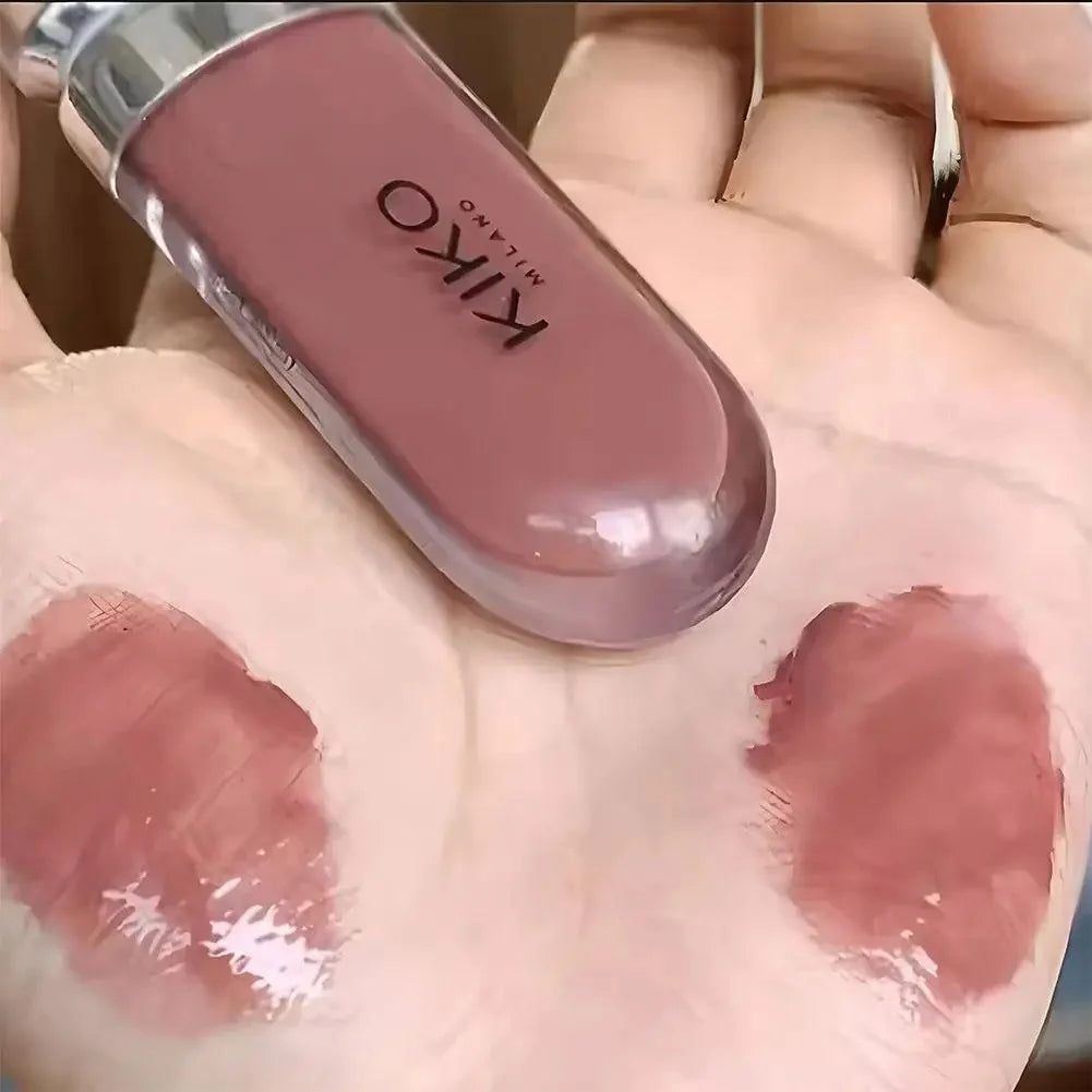 Kiko 3D Mirror Lip Gloss Waterproof Non-Stick Red Shiny Lip Glaze 6.5ml